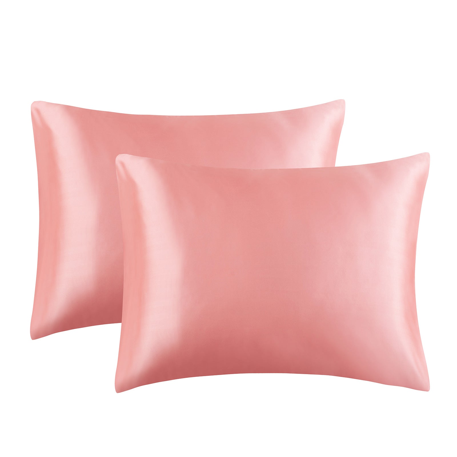 Solid Color Satin Imitation Silk Pillowcase - Calm Cloud Bedding